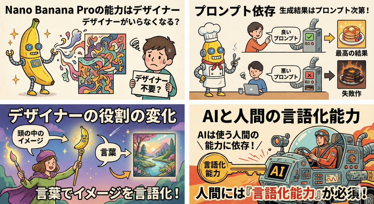 【Nano Banana Pro🍌】の登場で「デザイナーがいらなくなる」だと⁉️ふざけたこと抜かすなーーーッ💢‼️
