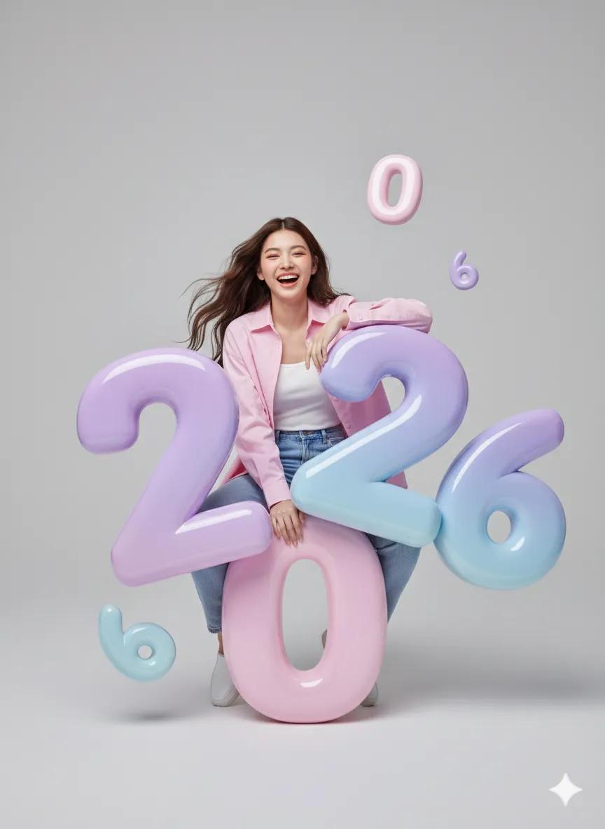 If 2026 had a cute poster moment… it would look like this 🎨✨ Does this pastel v