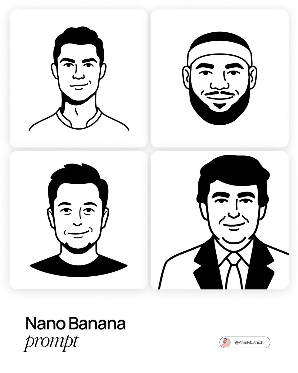 Nano Banana smart prompt: Notion-styled minimalist illustrations Prompt 👇 (acce