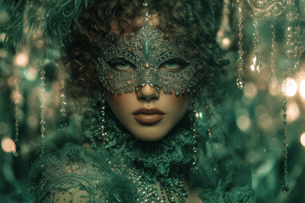 🎨 VINTAGE MASQUERADE 🎨 Prompt : A Vintage Masquerade Soiree rendering of [SUB
