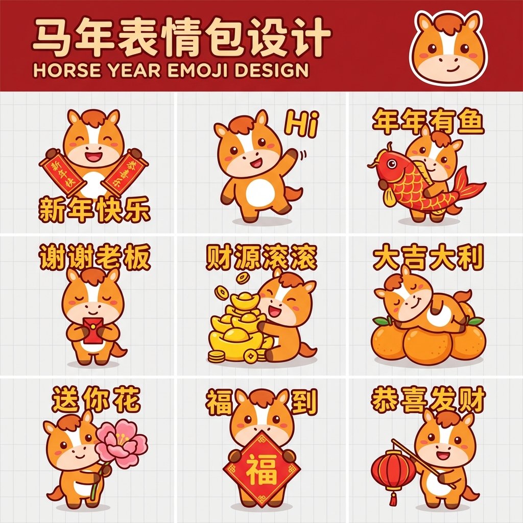 🧨 Nano banana Pro：30秒搞定马年专属动态表情包！ 全网最详细，小白跟着做都能成！ 🔗 现成提示词（直接抄作业）：https://t.co/